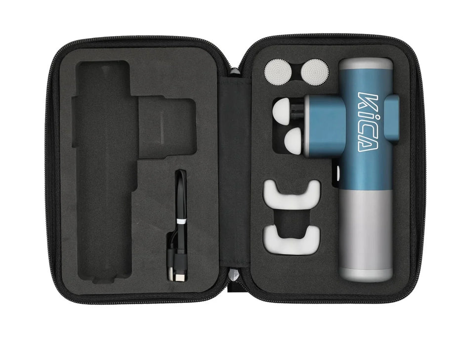Feiyutech Kica Pro Double Head Portable Deep Tissue Massage Gun Blue - LX2001 - Homewares, Outdoor, Phone Accessories, Cases, Speakers, Headphones + More -