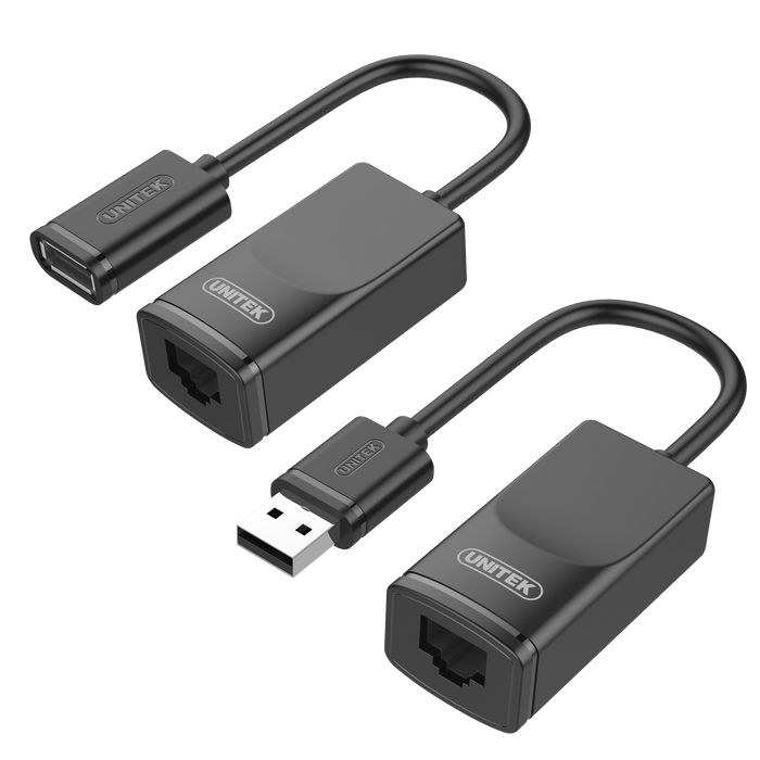 UNITEK USB 1.1 Extension Over RJ45 up to 60m. Use Cat.5; Cat.5e or Cat.6 RJ45 LA
