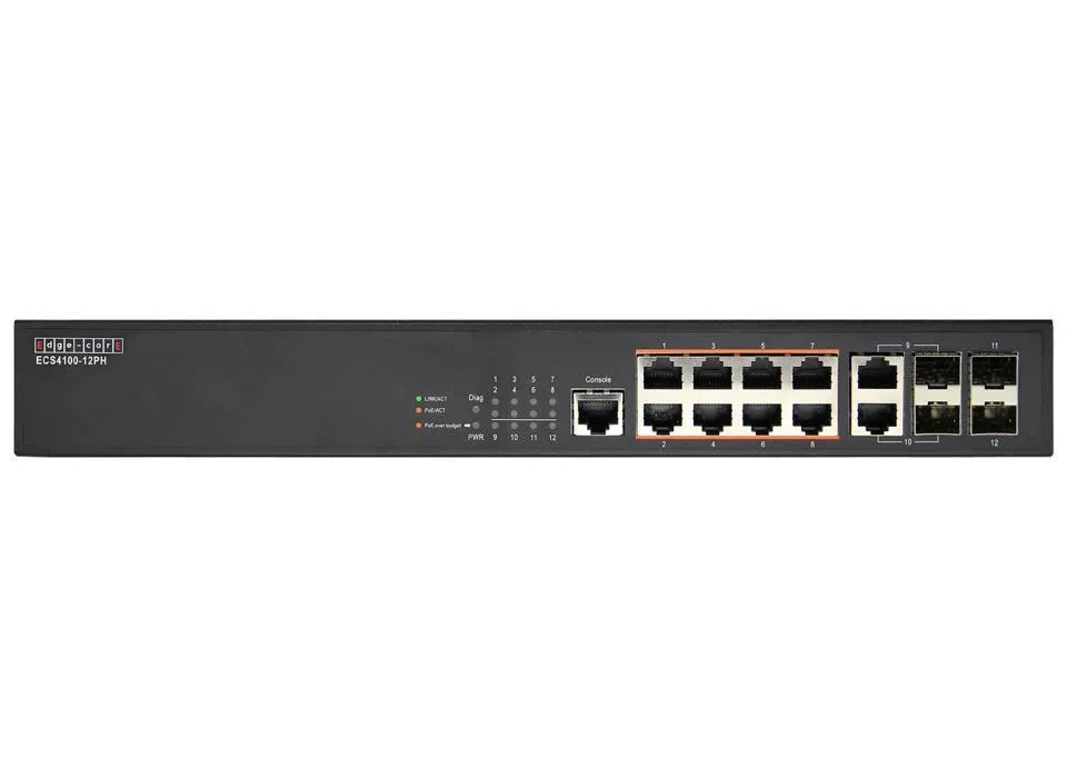 EDGECORE 8 Port Gigabit PoE Managed Switch. Power Budget: 180W. 2 combo and 2 FE - LX2001 - Homewares, Outdoor, Phone Accessories, Cases, Speakers, Headphones + More -
