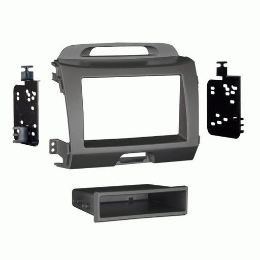 fitting kit kia sportage 2011 - 2016 din & double din (grey)