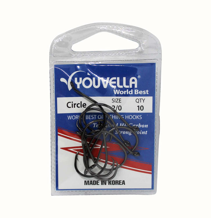 Youvella Circle Hooks 2/0 (10 per pack)