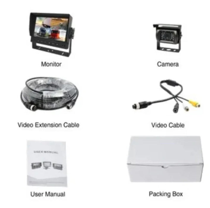 Avs Safety Bundle With Commercial Grade 7" Lcd Monitor & Ahd Cam + 20M Cable - LX2001 - Homewares, Outdoor, Phone Accessories, Cases, Speakers, Headphones + More -