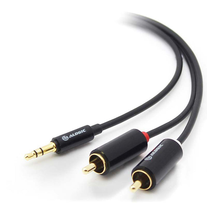 Alogic Premium 3.5mm Stereo Audio to 2 X RCA Stereo Male Cable - 2m AD-SPL-02