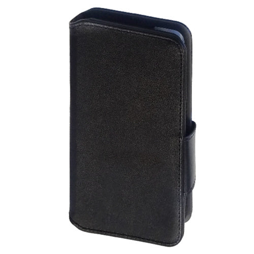 Apple iPhone 13 Mini 5.4" Leather Magnetic Wallet Case - Black