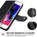 Apple iPhone 8 / 7 Wallet Case - Black