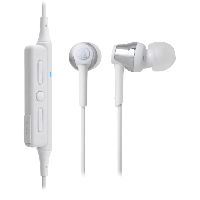 Audio Technica Bluetooth In Ear - Silver / White