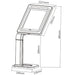 BRATECK Universal Anti-Theft Tablet Desk Stand PAD15-03