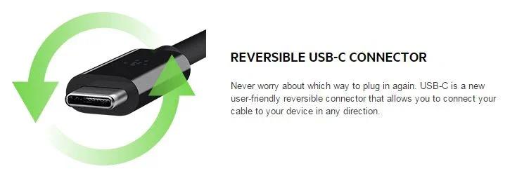 Belkin 2.0 USB-C to USB-A Adapter Cable F2CU036BTBLK - LX2001 - Homewares, Outdoor, Phone Accessories, Cases, Speakers, Headphones + More -