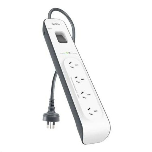 Belkin 4-outlet Surge Protection Strip w/ 2M Power Cord BSV400AU2M 745883650958 - LX2001 - Homewares, Outdoor, Phone Accessories, Cases, Speakers, Headphones + More -