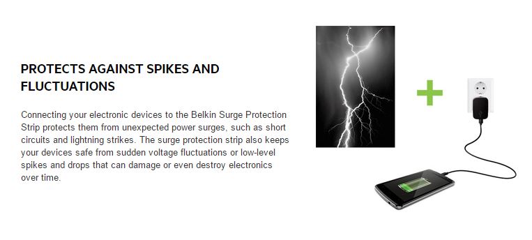 Belkin 8 Outlet 2M Cord w/ 2 USB Ports Power Plug BSV804AU2M