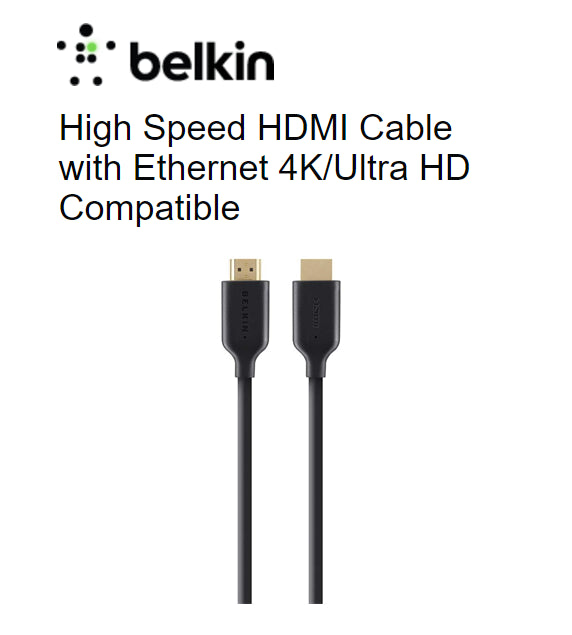 Belkin Essential High Speed w/ Ethernet HDMI Cable 5M F3Y021BT5M