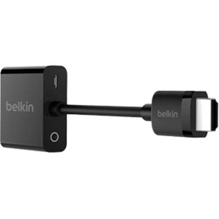 Belkin HDMI to VGA Adaptor w/ Micro-USB Power - Black AV10170BT 745883738427