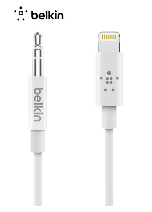 Belkin Lightning to 3.5mm Audio Cable 90cm - White AV10172BT03-WHT