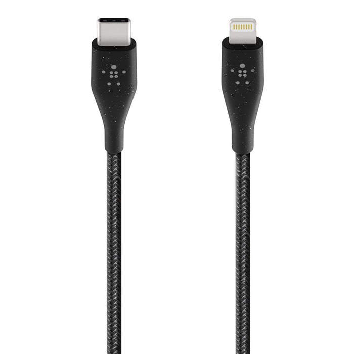 Belkin DuraTek Plus MFI Lightning to USB-C Cable (1.2m) - Black F8J243BT04-BLK 745883775484