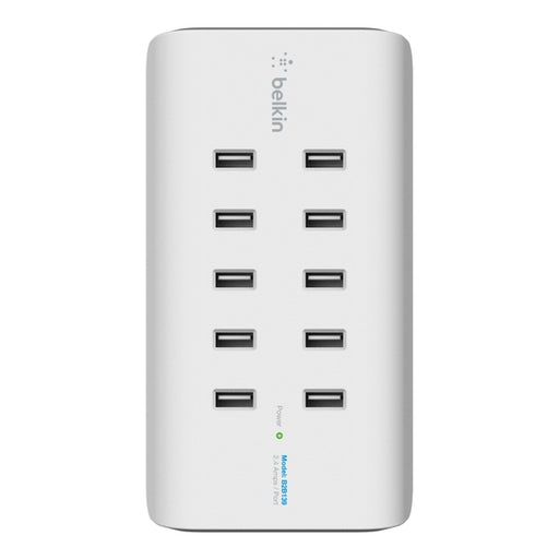 Belkin RockStar 10-Port USB Charging Station 5 V DC / 2.40 A Output - White B2B139AU
