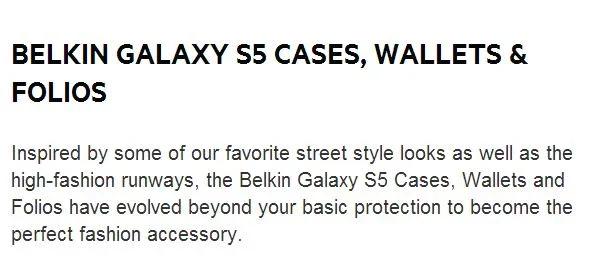 Belkin Samsung Galaxy S5 Wallet Folio Case + GLASS - LX2001 - Homewares, Outdoor, Phone Accessories, Cases, Speakers, Headphones + More -