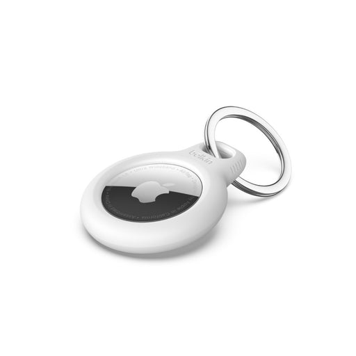 Belkin Secure Holder with Key Ring for Apple AirTag - White F8W973BTWHT 745883786206
