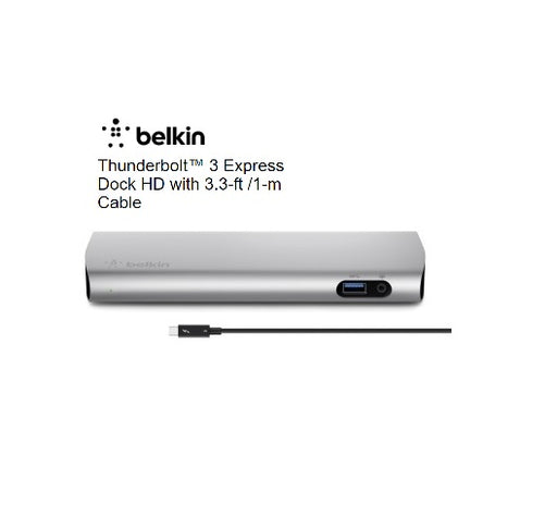 Belkin Thunderbolt™ 3 / USB-C Express Dock HD with 3.3-ft / 1m Cable F4U095AU