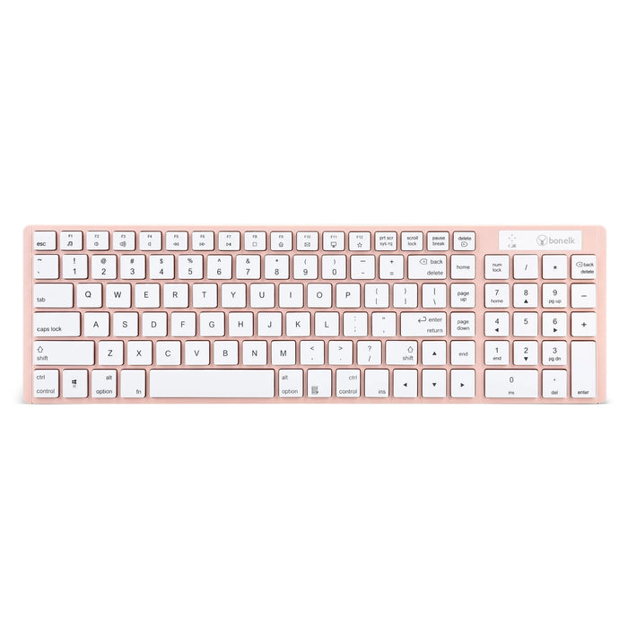 Bonelk KM-322 Slim Wireless Keyboard and Mouse Combo - Salmon ELK-61007-R 9352850003733 - LX2001 - Homewares, Outdoor, Phone Accessories, Cases, Speakers, Headphones + More -