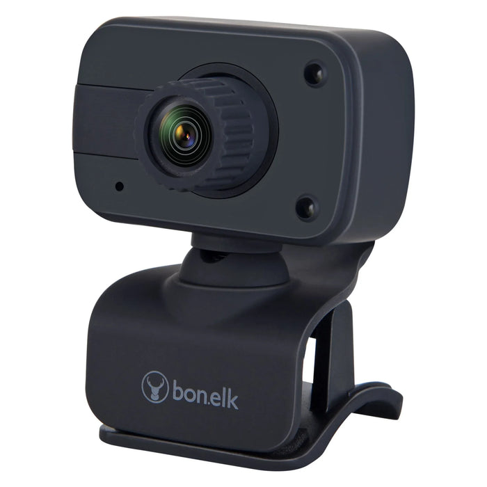 Bonelk USB Webcam, Clip On, 1080p (Black) - LX2001 - Homewares, Outdoor, Phone Accessories, Cases, Speakers, Headphones + More -