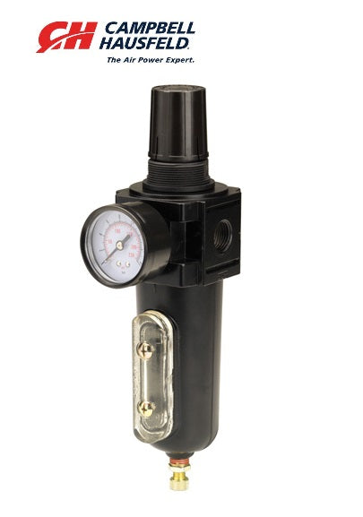 CAMPBELL HAUSFELD AIR FILTER REGULATOR 1/2" NPT BLACK FCT385