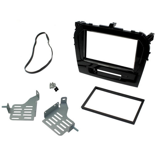 CONNECTS2 FITTING KIT SUZUKI VITARA 2015 ON DOUBLE DIN (PIANO BLACK)