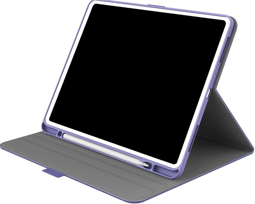 Cygnett Apple iPad Pro 12.9" 3rd Gen TekView Case w Pencil Holder - Lilac Purple