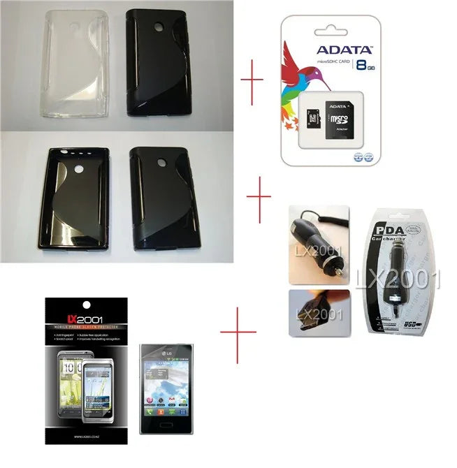 LG Optimus L3 E400 Case 8GB ChaRger - LX2001 - Homewares, Outdoor, Phone Accessories, Cases, Speakers, Headphones + More -