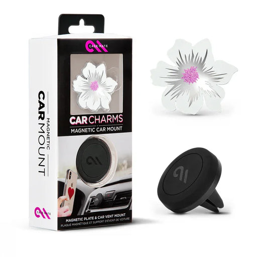Casemate Car Charm Magnetic Car Mount - White Flower CM038953 - LX2001 - Homewares, Outdoor, Phone Accessories, Cases, Speakers, Headphones + More -