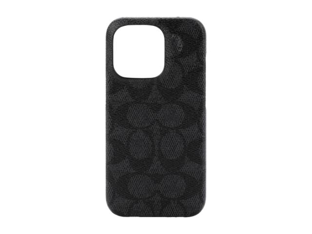 Coach Apple iPhone 14 Pro 6.1" Slim Wrap Case - Signature Black