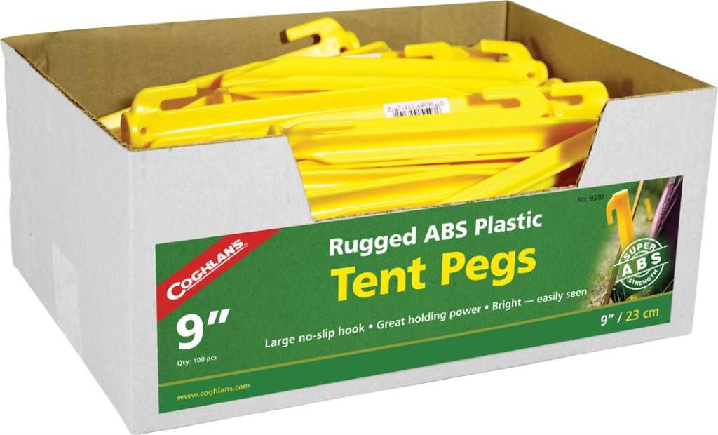 Coghlans 9" (23cm) ABS Tent Pegs - 6 Pack 9309 COG9309 - LX2001 - Homewares, Outdoor, Phone Accessories, Cases, Speakers, Headphones + More -