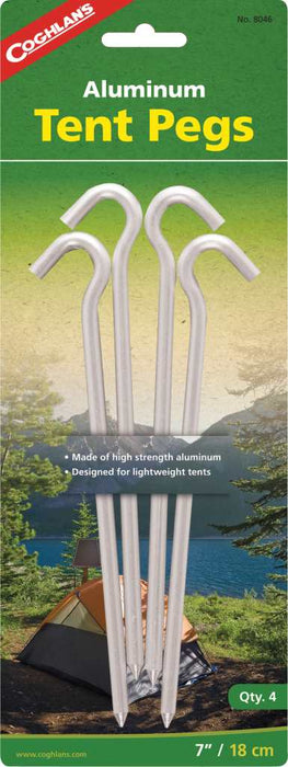 Coghlans Aluminium Tent Pegs - 4 Pack 8046 COG8046