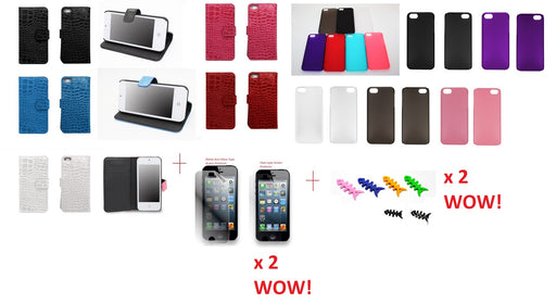 Iphone 5 Crocodile Leather + Matte + SP