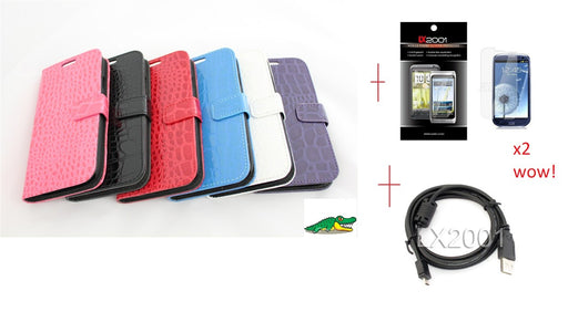 Samsung Galaxy S3 Crocodile Case USB PC CaBle