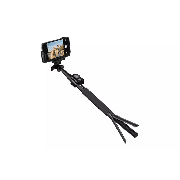 Cygnett Aluminium Selfie Stick Pole w/ Bluetooth Button & Tripod - Black CY1735UNSES 848116011714