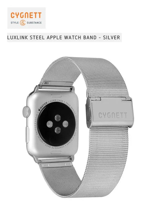 Apple Watch 42mm Cygnett Steel Watch Band CY1817AWLUX - LX2001 - Homewares, Outdoor, Phone Accessories, Cases, Speakers, Headphones + More -
