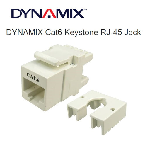 DYNAMIX Cat6 Keystone RJ-45 Jack FP-C6-007