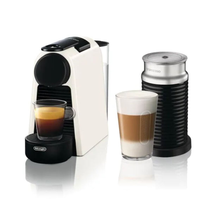 DeLonghi Nespresso Essenza Mini Coffee Machine Bundle - White