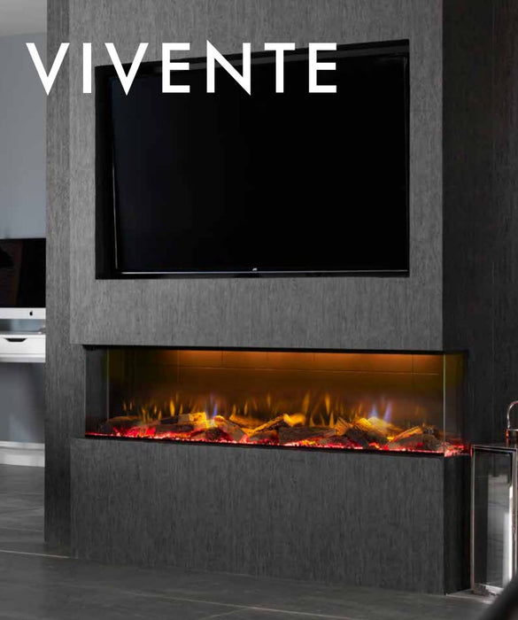 Real Flame Vivente 1000 1/2/3 Side Electric Fire VVT100-AU