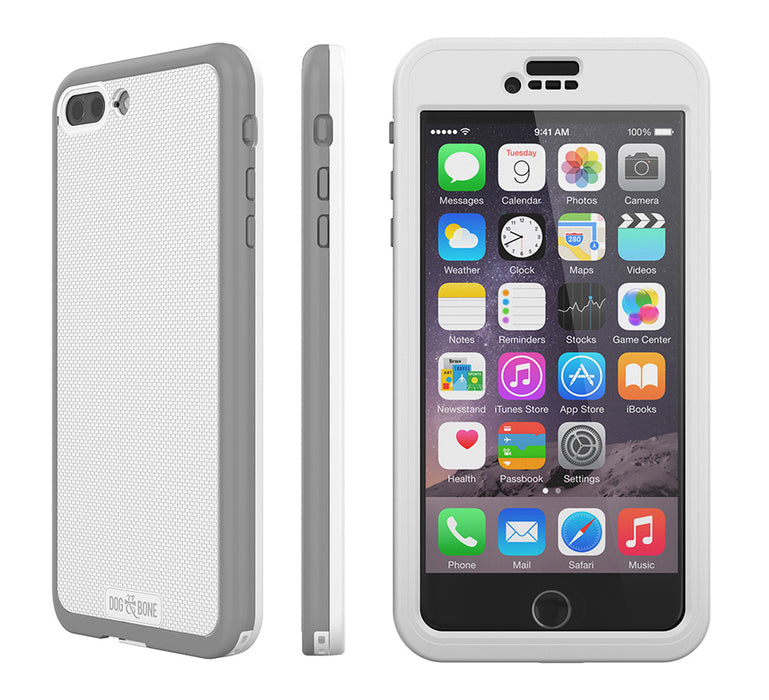 Apple iPhone 7 Plus Dog & Bone Wetsuit Impact Waterproof Rugged Case WHITE DAB-IP7PW002 - LX2001 - Homewares, Outdoor, Phone Accessories, Cases, Speakers, Headphones + More -