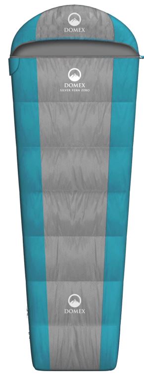 Domex Silver Fern Zero Sleeping Bag Large (Right) - Blue / Grey SILV0L-R
