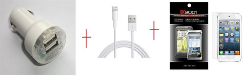 iPod Touch 5th Car Charger + USB PC Cable + SP