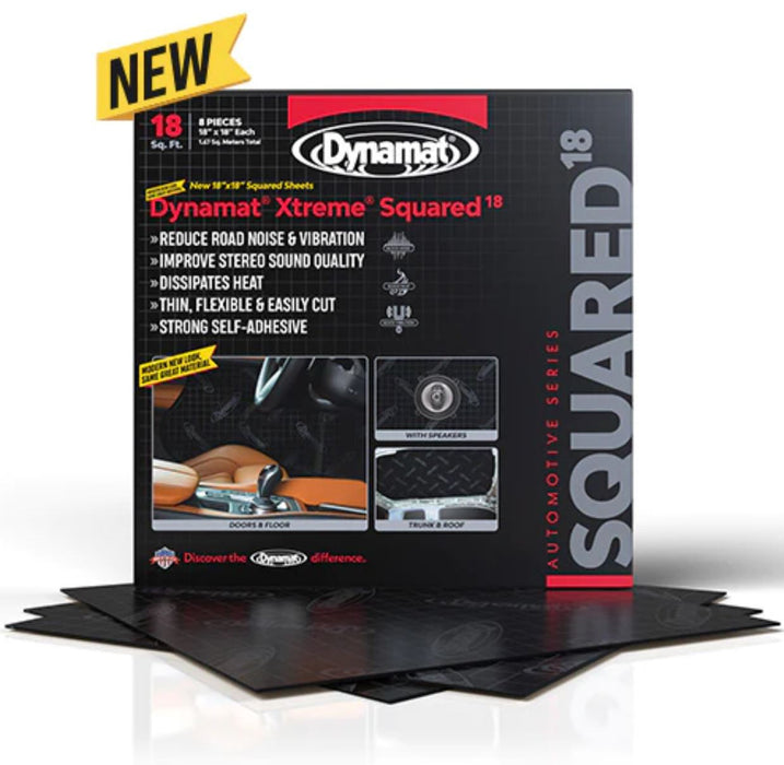 Dynamat Xtreme Squared Sound Deadening Squared 18 Pack