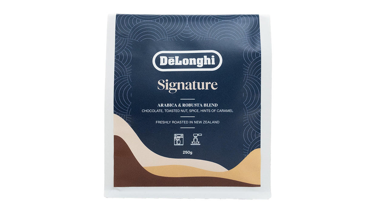 DeLonghi NZ Roasted Signature 250G Coffee beans