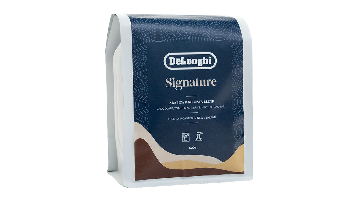 DeLonghi NZ Roasted Signature 500g coffee beans