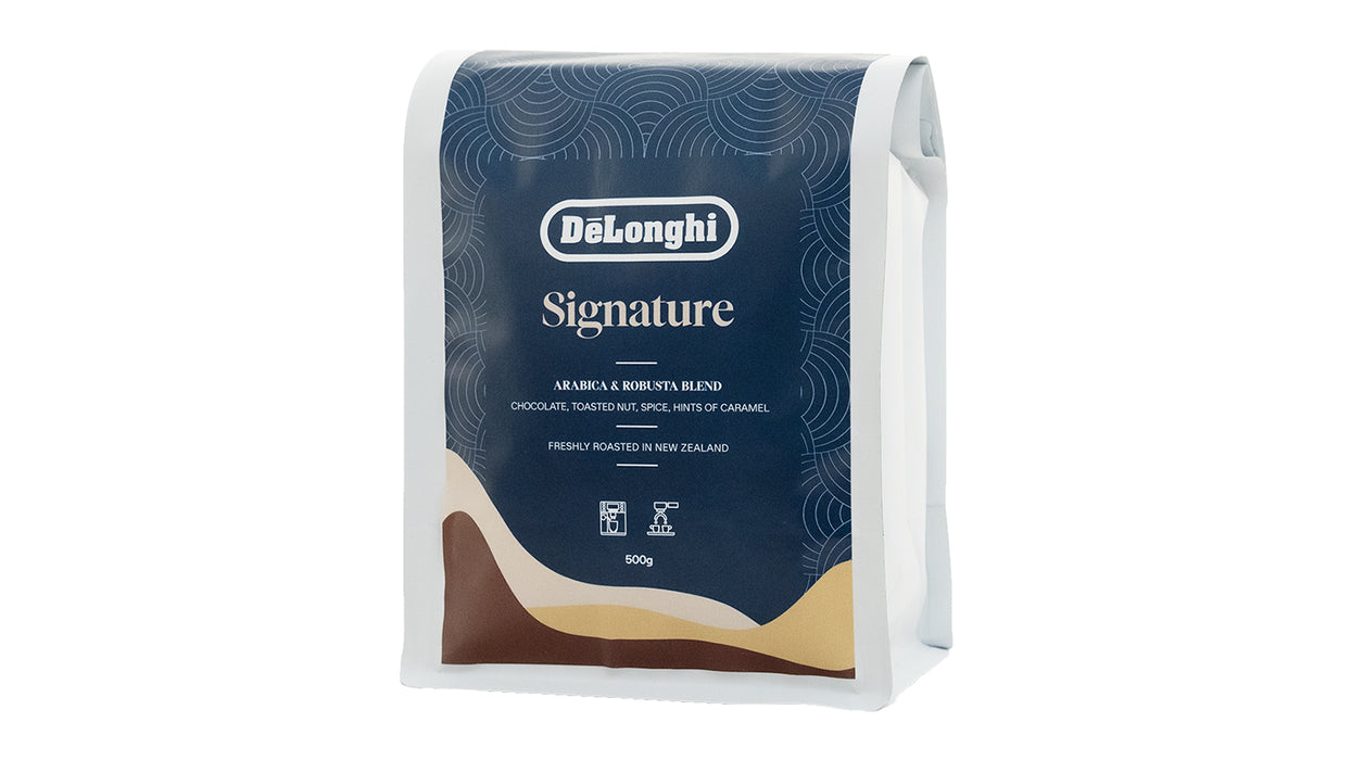DeLonghi NZ Roasted Signature 500g coffee beans
