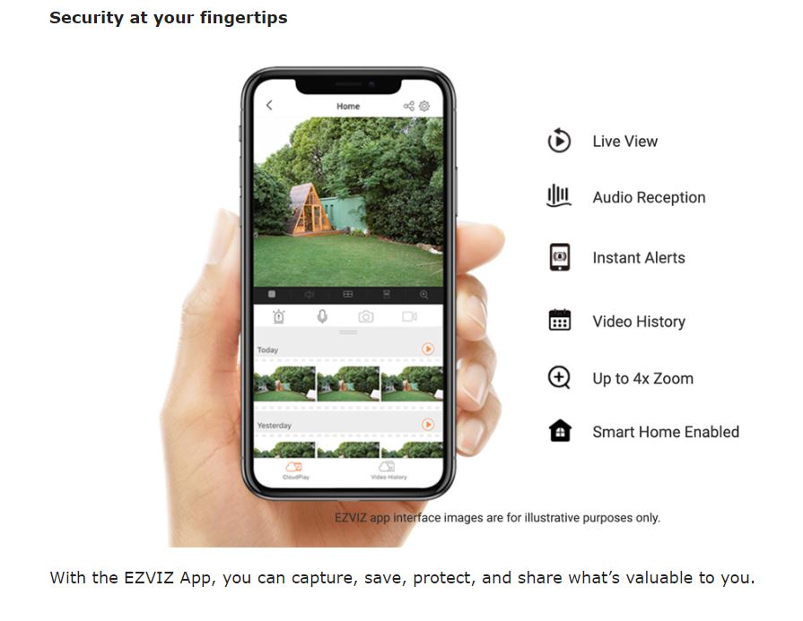 EZVIZ C3W PRO 2MP Outdoor WiFi Smart Home Camera with Colour Night Vision. 2.8mm