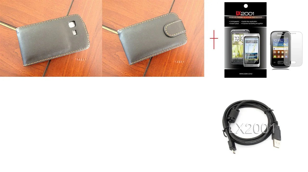 Samsung Galaxy Pocket S5300 Leather Case USB - LX2001 - Homewares, Outdoor, Phone Accessories, Cases, Speakers, Headphones + More -