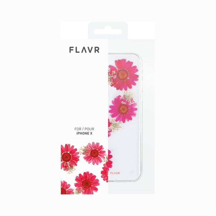 FLAVR Apple iPhone X / XS Real Flower Case - Paula Red 4029948070315