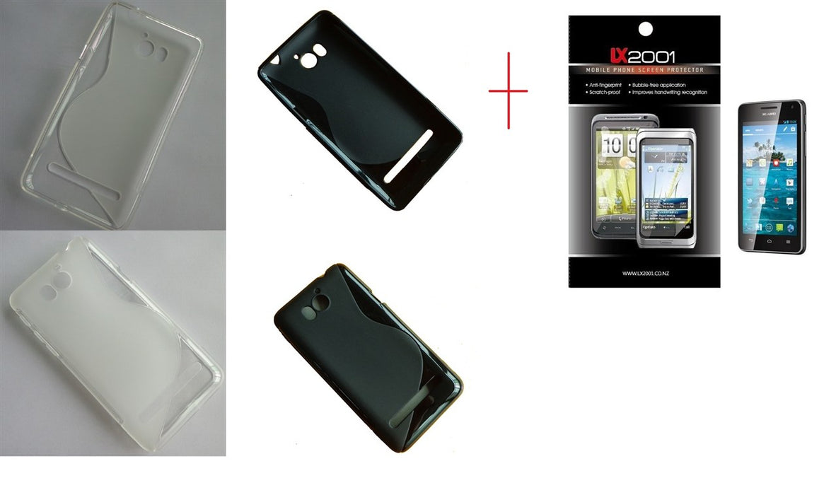 Huawei Ascend G600 Gel Case + Screen Protector